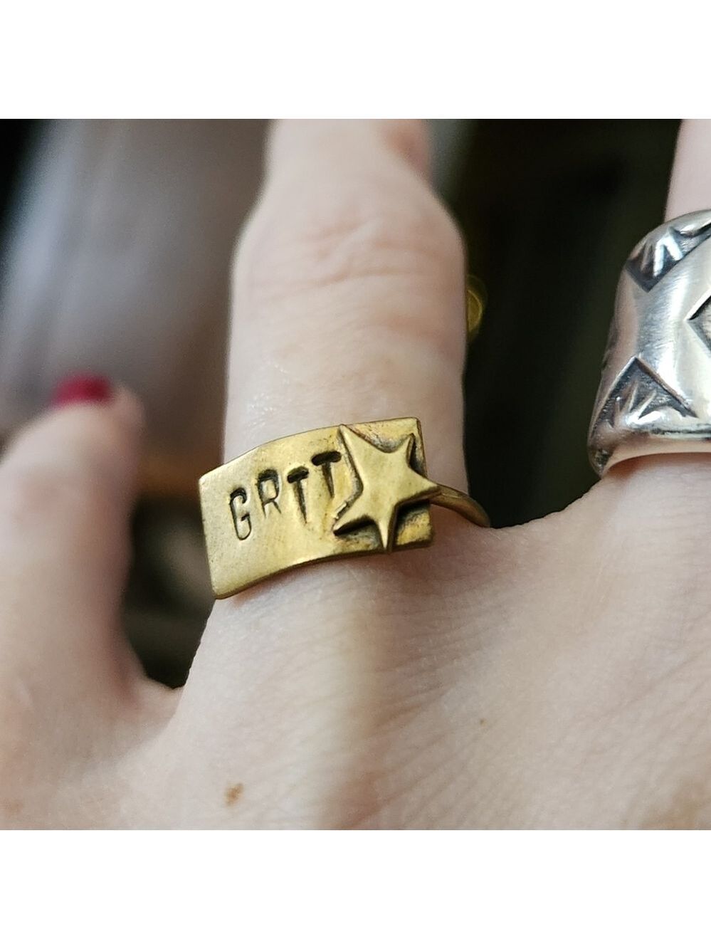 Grit Brass Ring Detroit Lions - Picture 2 of 3